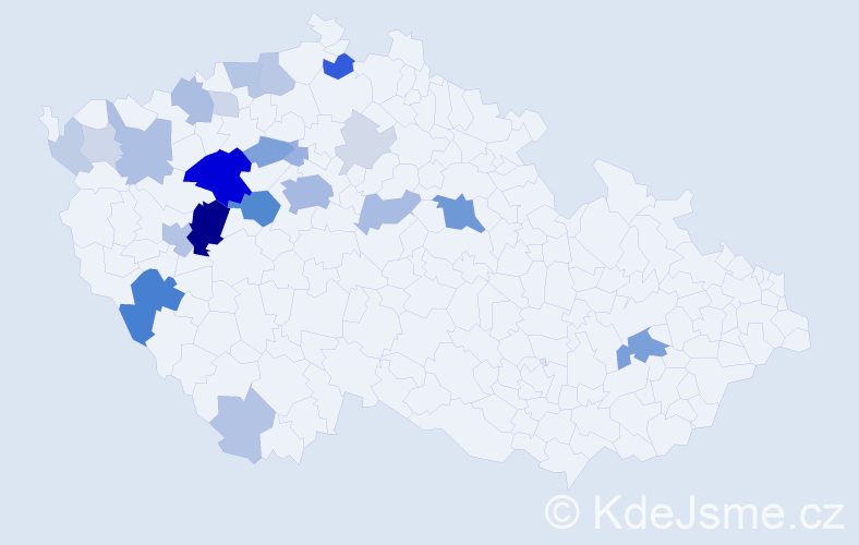 Příjmení: 'Spalová', počet výskytů 81 v celé ČR