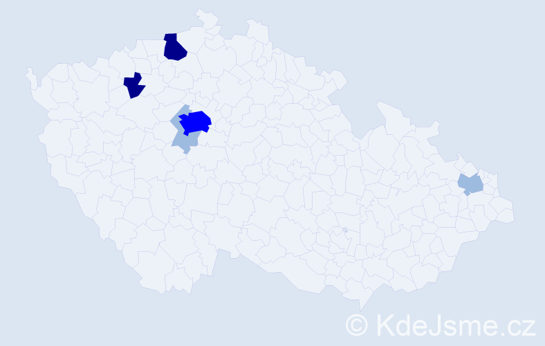 Příjmení: 'Haertl', počet výskytů 13 v celé ČR