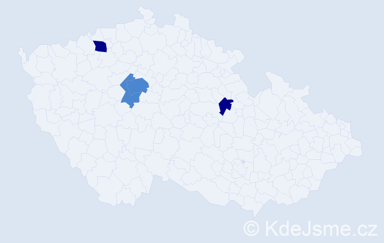 Příjmení: 'Bliznáková', počet výskytů 8 v celé ČR