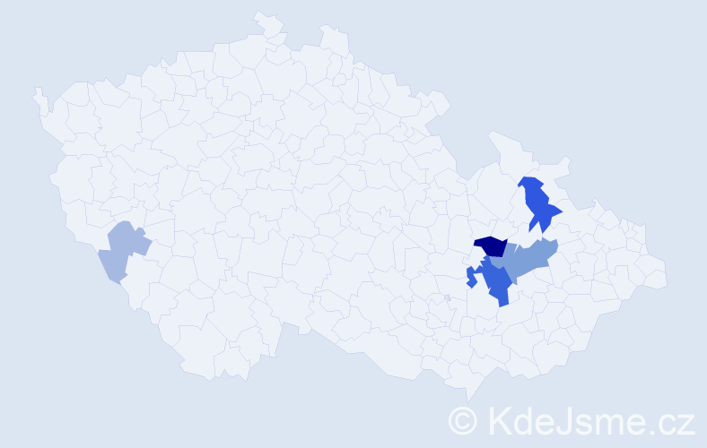 Příjmení: 'Riedinger', počet výskytů 17 v celé ČR