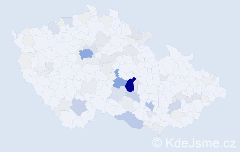 Příjmení: 'Rosecký', počet výskytů 326 v celé ČR