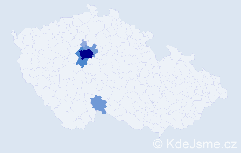 Příjmení: 'Ballková', počet výskytů 20 v celé ČR