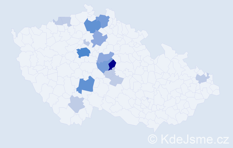 Příjmení: 'Arient', počet výskytů 41 v celé ČR