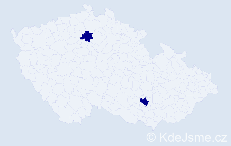 Příjmení: 'Kushmelyuk', počet výskytů 2 v celé ČR