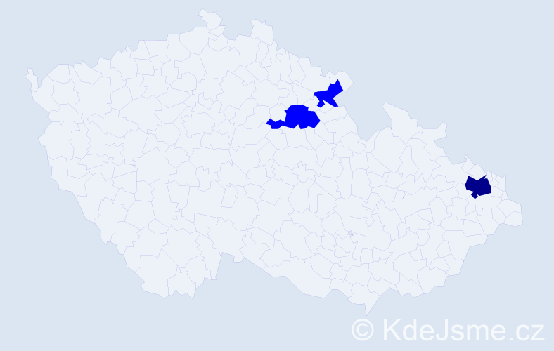 Příjmení: 'Černikovský', počet výskytů 4 v celé ČR