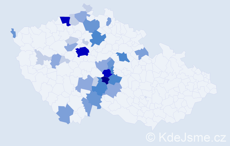 Příjmení: 'Lepešková', počet výskytů 108 v celé ČR