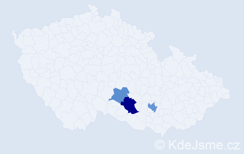 Příjmení: 'Frenc', počet výskytů 11 v celé ČR