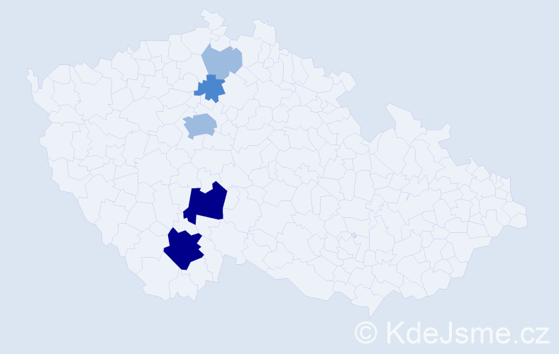 Příjmení: 'Szekely', počet výskytů 12 v celé ČR