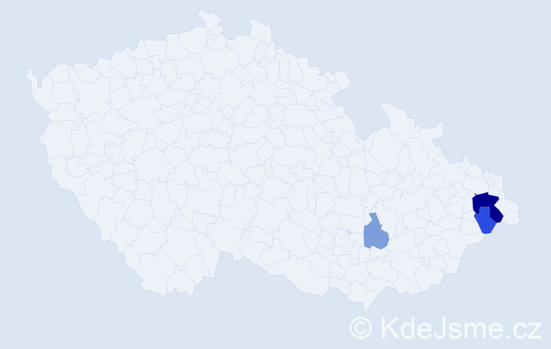 Příjmení: 'Gorgoš', počet výskytů 8 v celé ČR