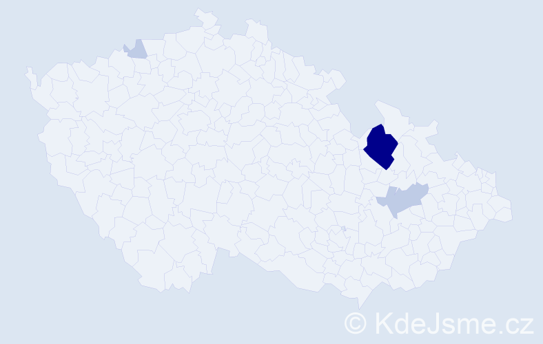 Příjmení: 'Partischová', počet výskytů 12 v celé ČR