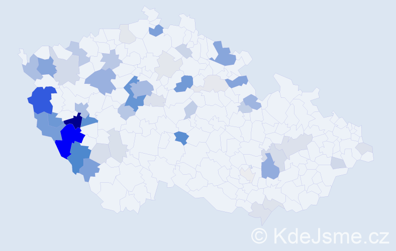 Příjmení: 'Turner', počet výskytů 177 v celé ČR