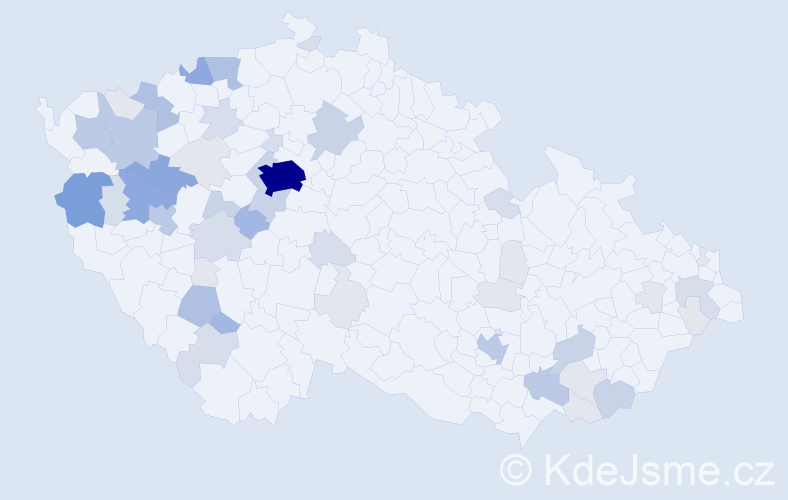 Příjmení: 'Plevka', počet výskytů 162 v celé ČR