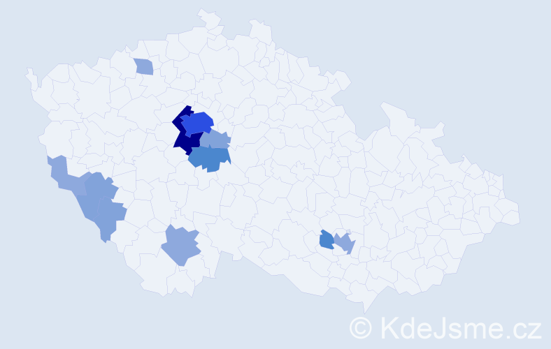 Příjmení: 'Babánková', počet výskytů 31 v celé ČR