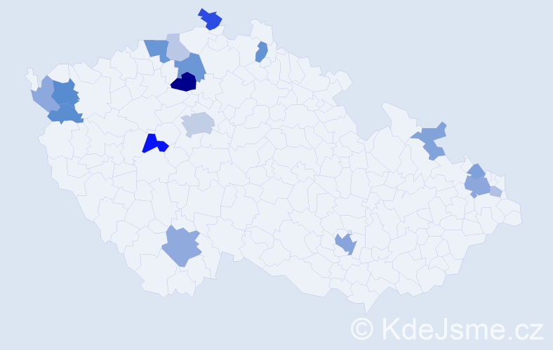 Příjmení: 'Löwová', počet výskytů 40 v celé ČR