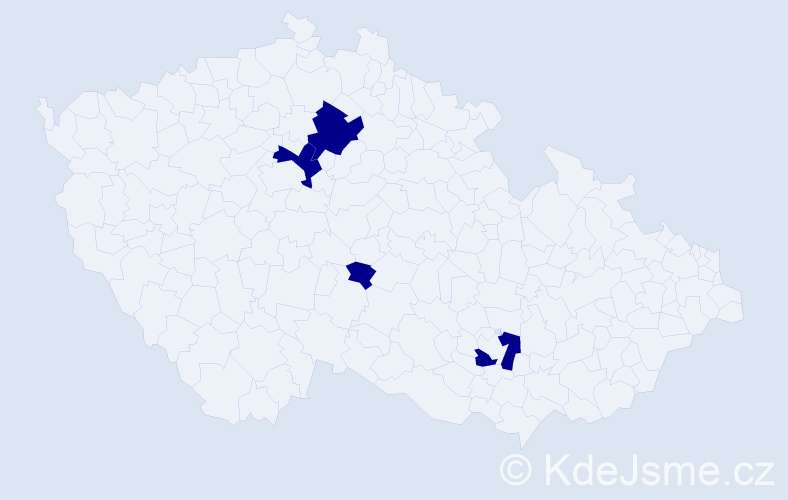Příjmení: 'Lutsyshyn', počet výskytů 4 v celé ČR