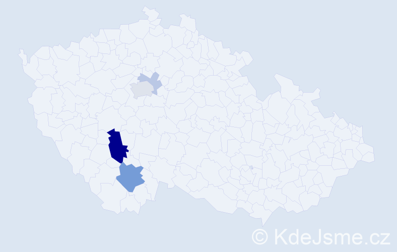 Příjmení: 'Rambousová', počet výskytů 14 v celé ČR
