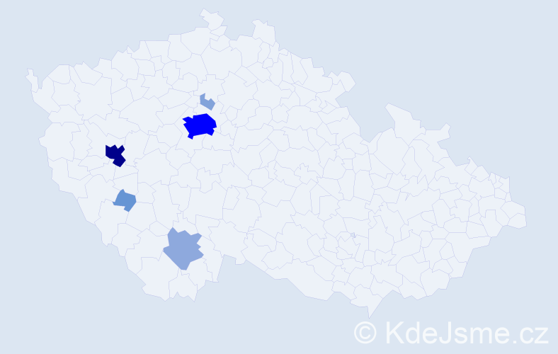 Příjmení: 'Pompl', počet výskytů 20 v celé ČR