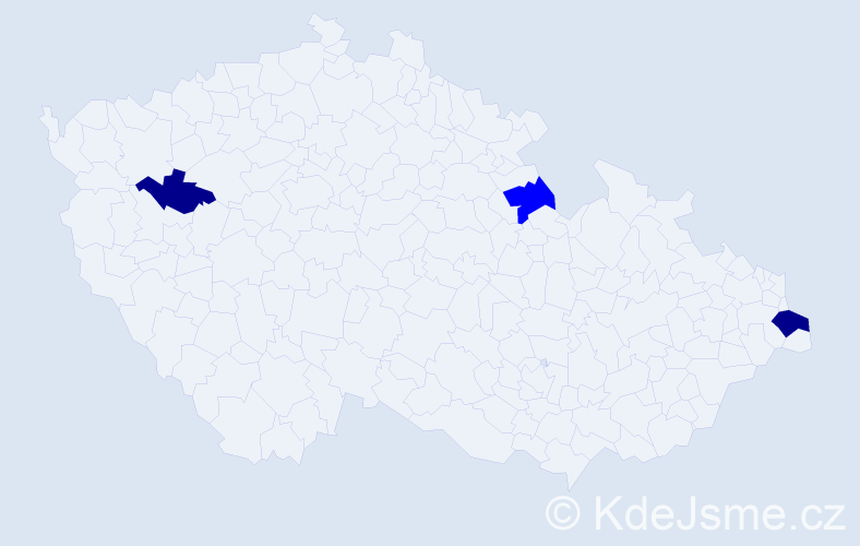 Příjmení: 'Epikaridis', počet výskytů 5 v celé ČR