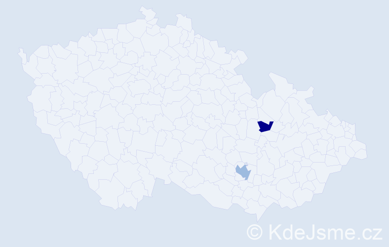 Příjmení: 'Kunstfeld', počet výskytů 5 v celé ČR