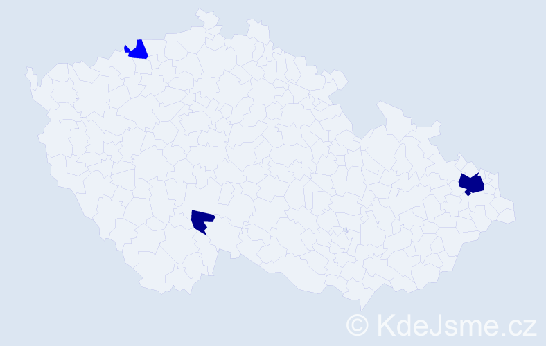 Příjmení: 'Tomaščiková', počet výskytů 5 v celé ČR