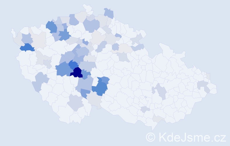 Příjmení: 'Fárová', počet výskytů 227 v celé ČR
