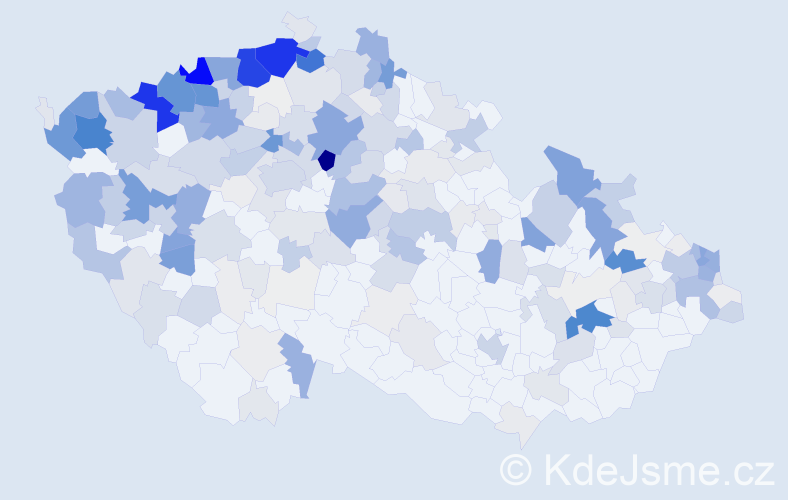 Příjmení: 'Horvát', počet výskytů 1531 v celé ČR