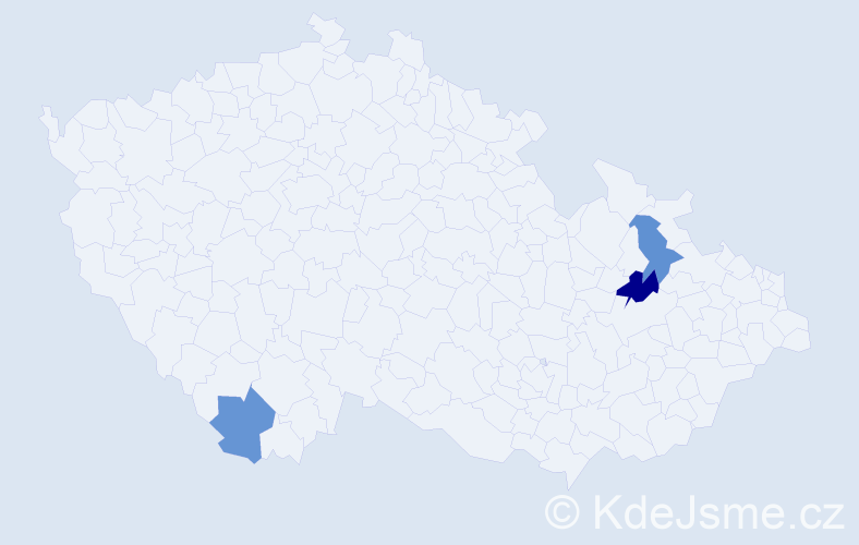 Příjmení: 'Panyko', počet výskytů 14 v celé ČR