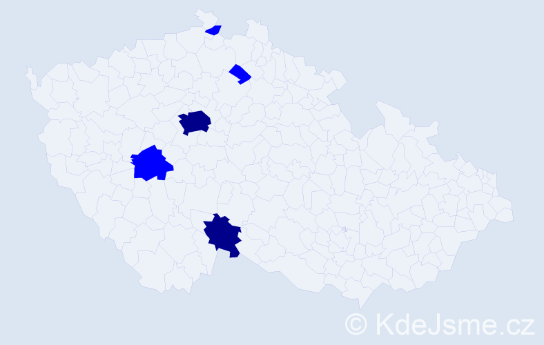 Příjmení: 'Straberger', počet výskytů 7 v celé ČR