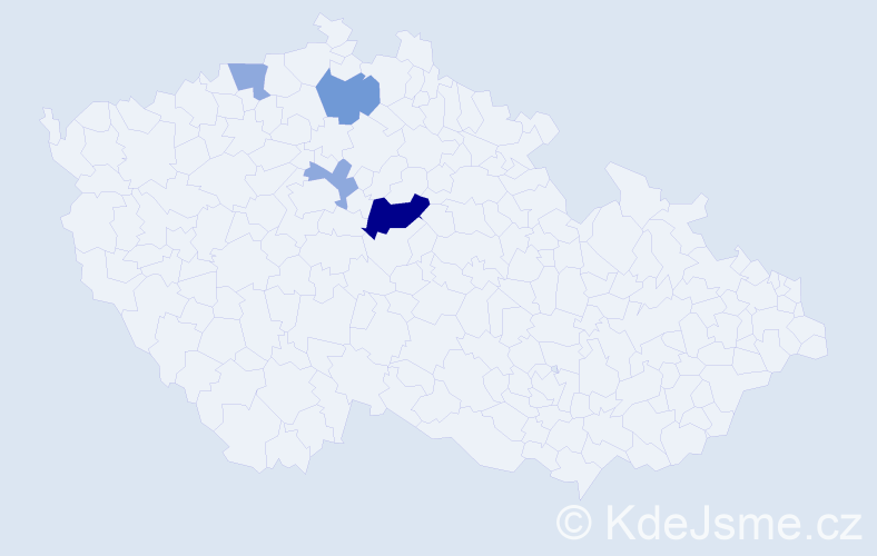Příjmení: 'Krumichová', počet výskytů 10 v celé ČR