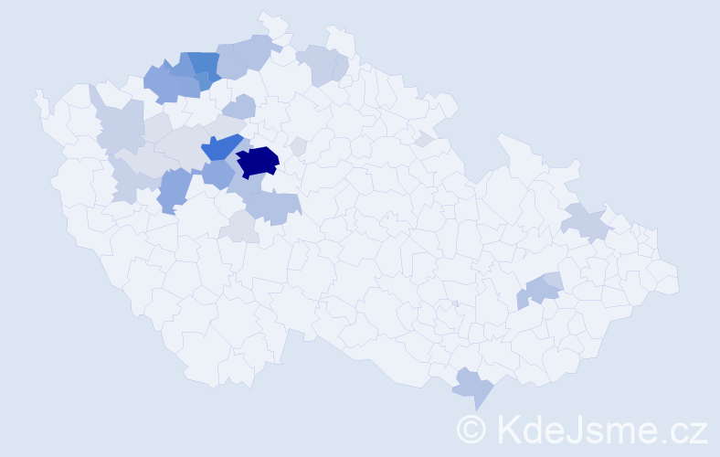 Příjmení: 'Rouček', počet výskytů 121 v celé ČR