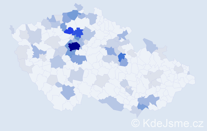 Příjmení: 'Duchoslav', počet výskytů 240 v celé ČR