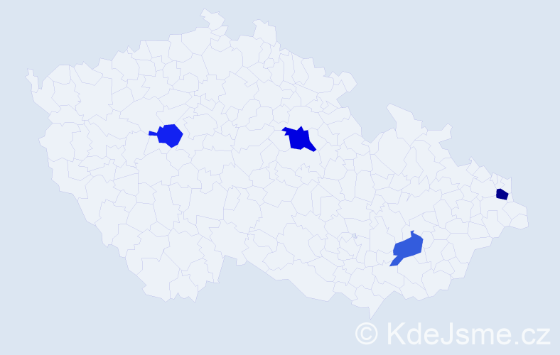 Příjmení: 'Babrňáková', počet výskytů 6 v celé ČR