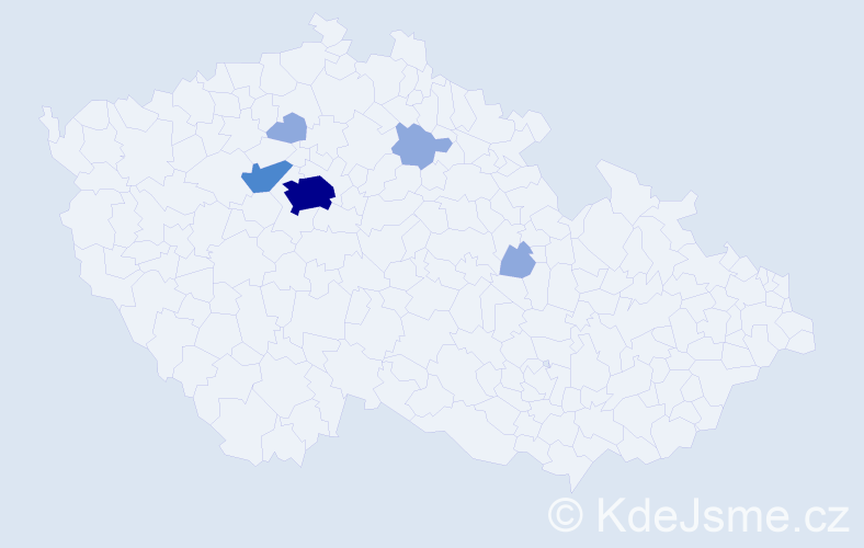 Příjmení: 'Hernández', počet výskytů 10 v celé ČR