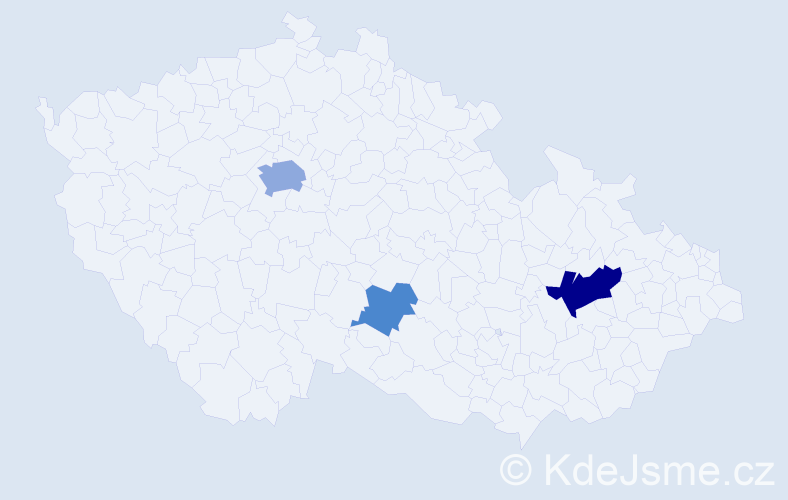 Příjmení: 'Frommer', počet výskytů 8 v celé ČR