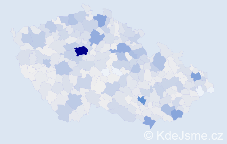 Příjmení: 'Bartoš', počet výskytů 6963 v celé ČR