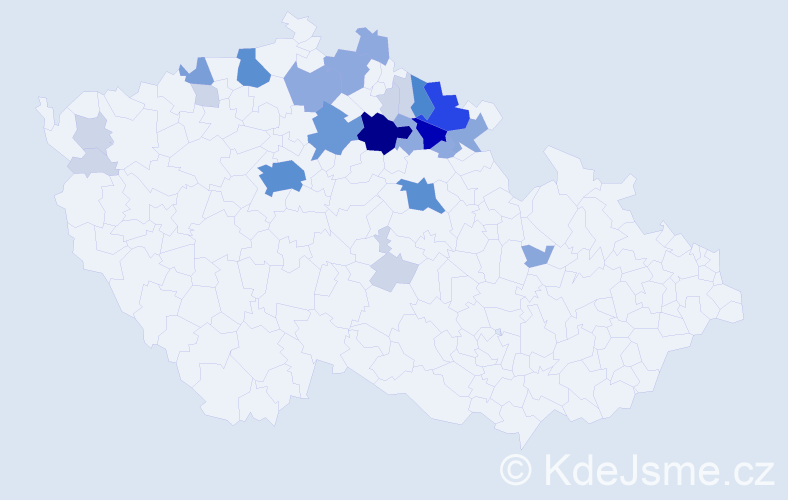 Příjmení: 'Marksová', počet výskytů 94 v celé ČR