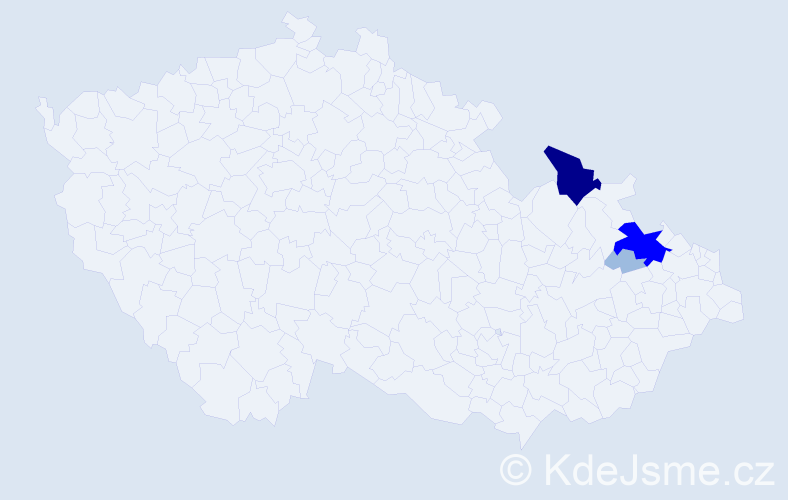 Příjmení: 'Kriegisch', počet výskytů 8 v celé ČR