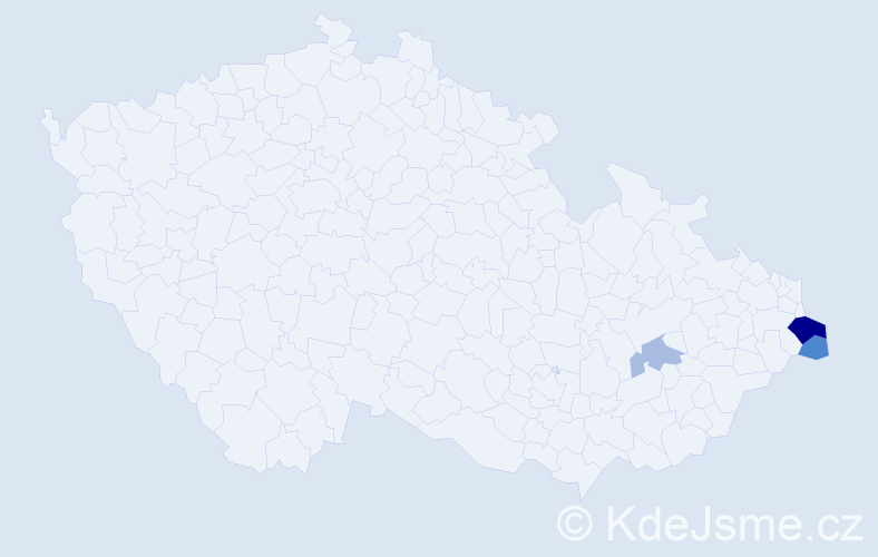 Příjmení: 'Zachurczoková', počet výskytů 7 v celé ČR
