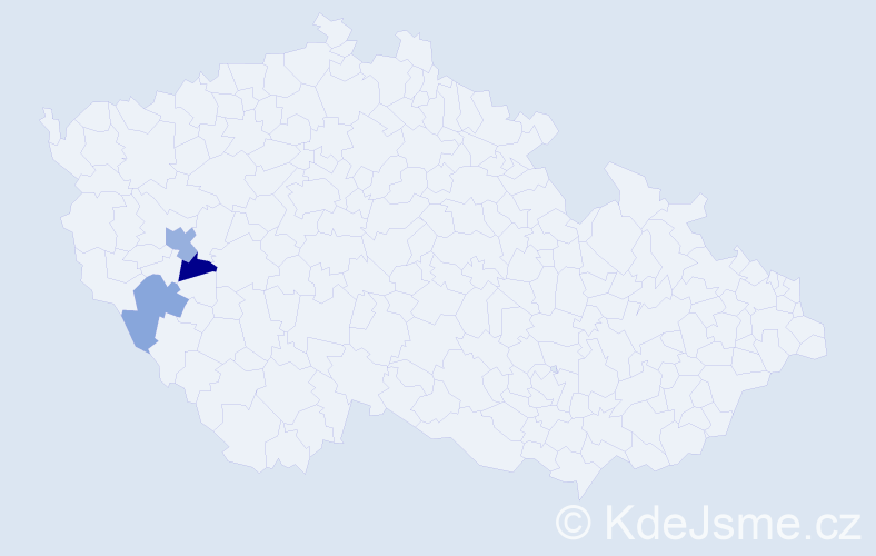 Příjmení: 'Karesová', počet výskytů 8 v celé ČR