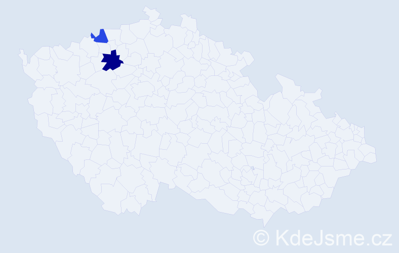 Příjmení: 'Aidlpesová', počet výskytů 8 v celé ČR