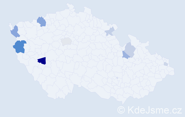 Příjmení: 'Vyšňovská', počet výskytů 17 v celé ČR
