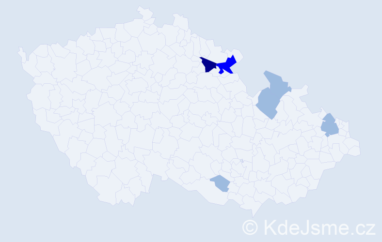 Příjmení: 'Küffelová', počet výskytů 12 v celé ČR