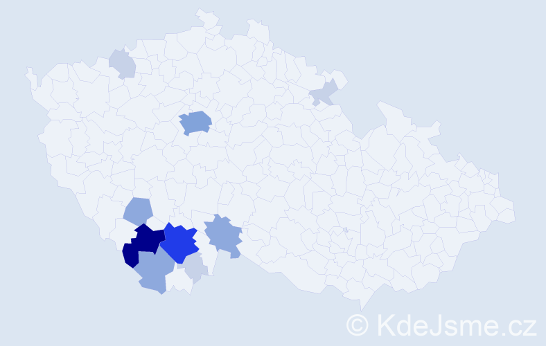 Příjmení: 'Schneedorfer', počet výskytů 32 v celé ČR