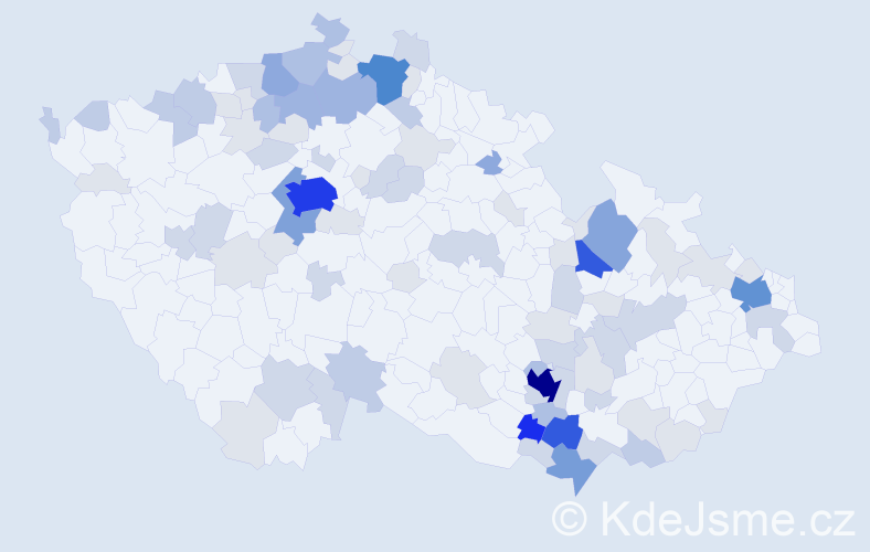 Příjmení: 'Effenbergerová', počet výskytů 291 v celé ČR