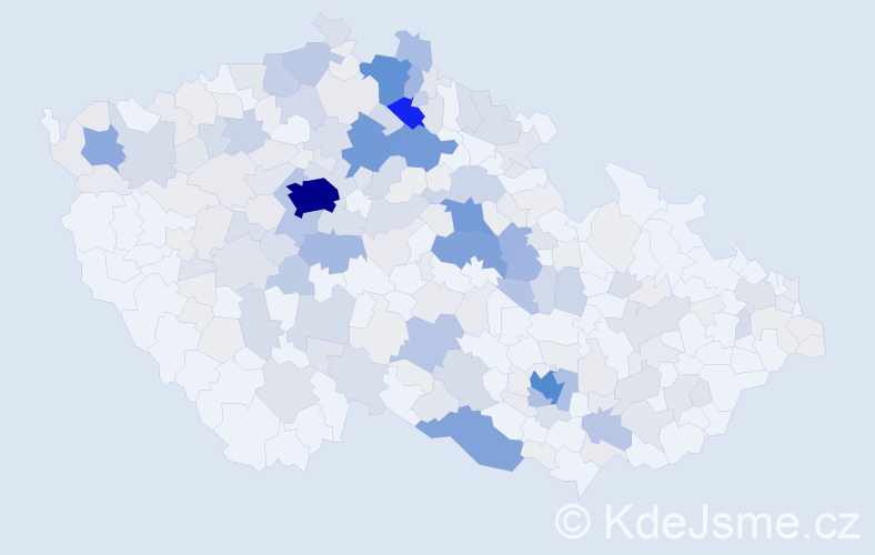 Příjmení: 'Mlejnková', počet výskytů 962 v celé ČR