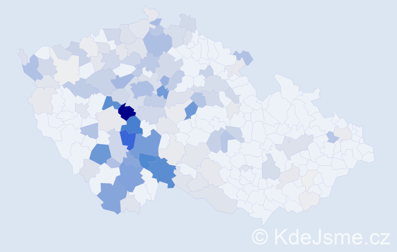 Příjmení: 'Houska', počet výskytů 630 v celé ČR