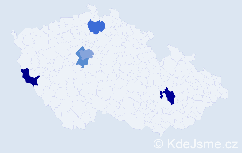 Příjmení: 'Basjuková', počet výskytů 9 v celé ČR