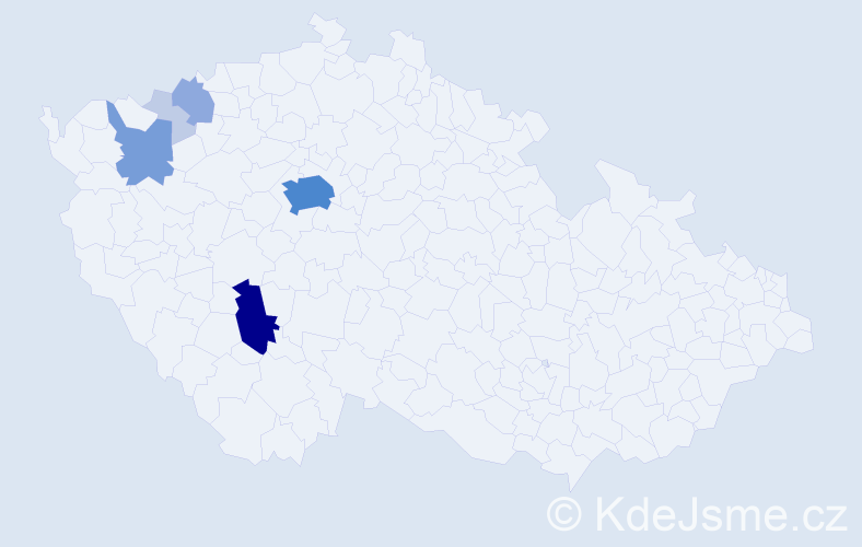 Příjmení: 'Untermüllerová', počet výskytů 21 v celé ČR