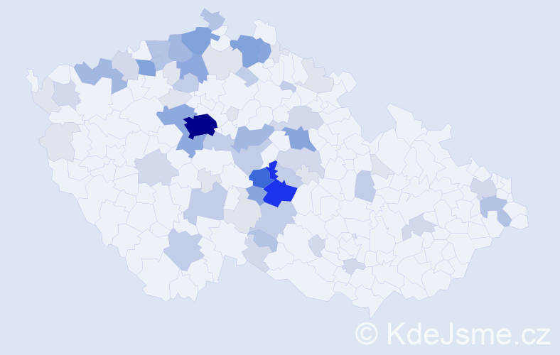 Příjmení: 'Choutková', počet výskytů 237 v celé ČR