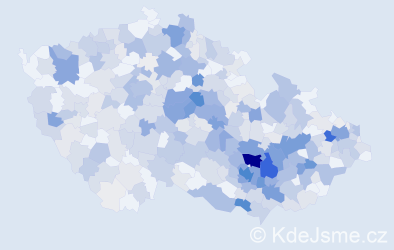Příjmení: 'Hudcová', počet výskytů 1863 v celé ČR
